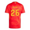 Conjunto (Camiseta+Pantalón Corto) España Pedri 26 Primera Equipación Euro 2024 - Niño